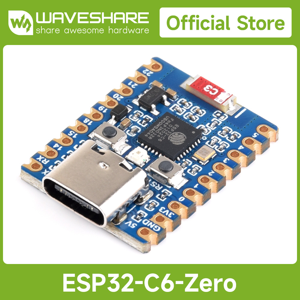 Espressif Esp32 - Mini carte de développement Waveshare ESP32-C6,