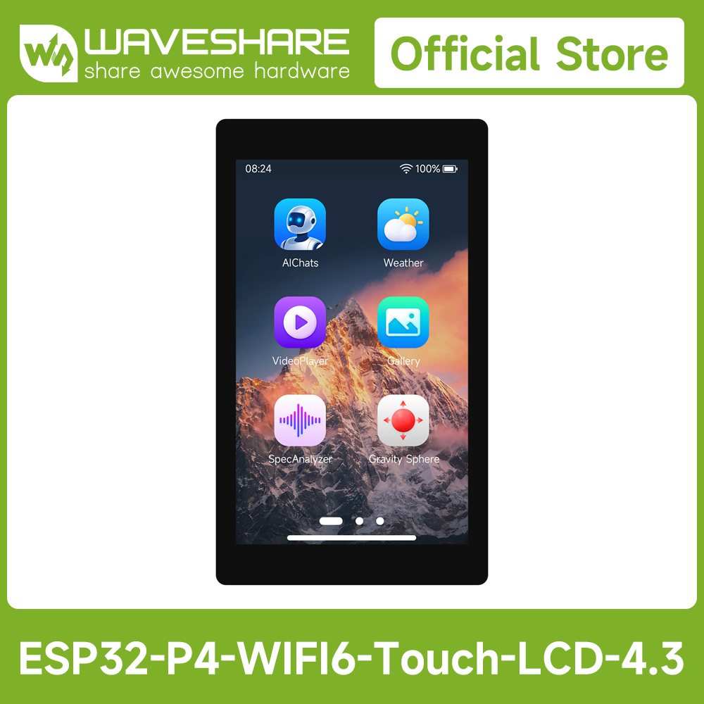 Esp32 Uart Module - Carte de développement Waveshare ESP32-P4-WIFI6 4,3