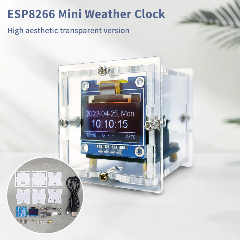 Kit d'horloge météo miniature  - Esp8266 avis et prix