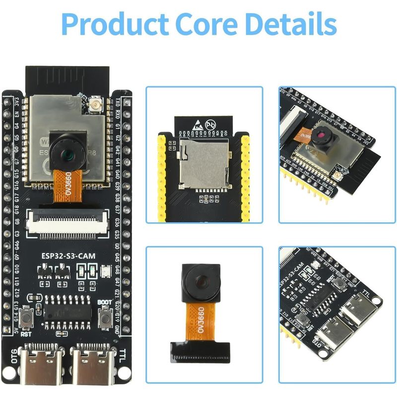 Carte ESP32-S3-CAM avec caméra - Esp32 Wifi Bluetooth Module avis et prix