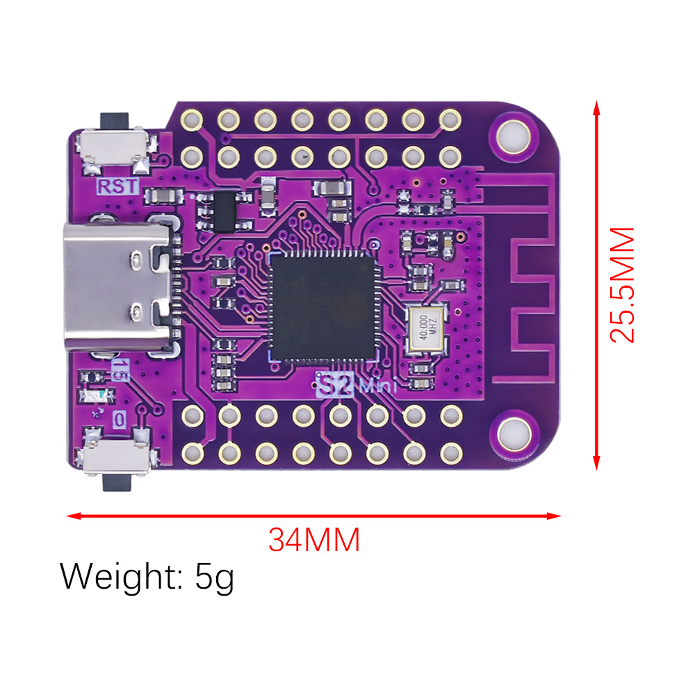 Carte S2 Mini V1.0.0 WIFI IOT  - Esp32 S2 avis et prix