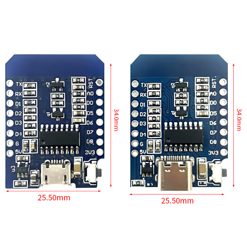 XCW WeMos D1 Mini TYPE-C/Micro - Esp8266 Nodemcu avis et prix