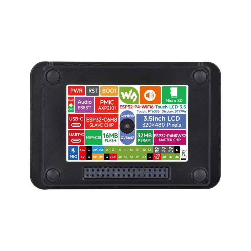 Waveshare ESP32-P4 Wi-Fi 6 Vis - Esp32 P4 avis et prix