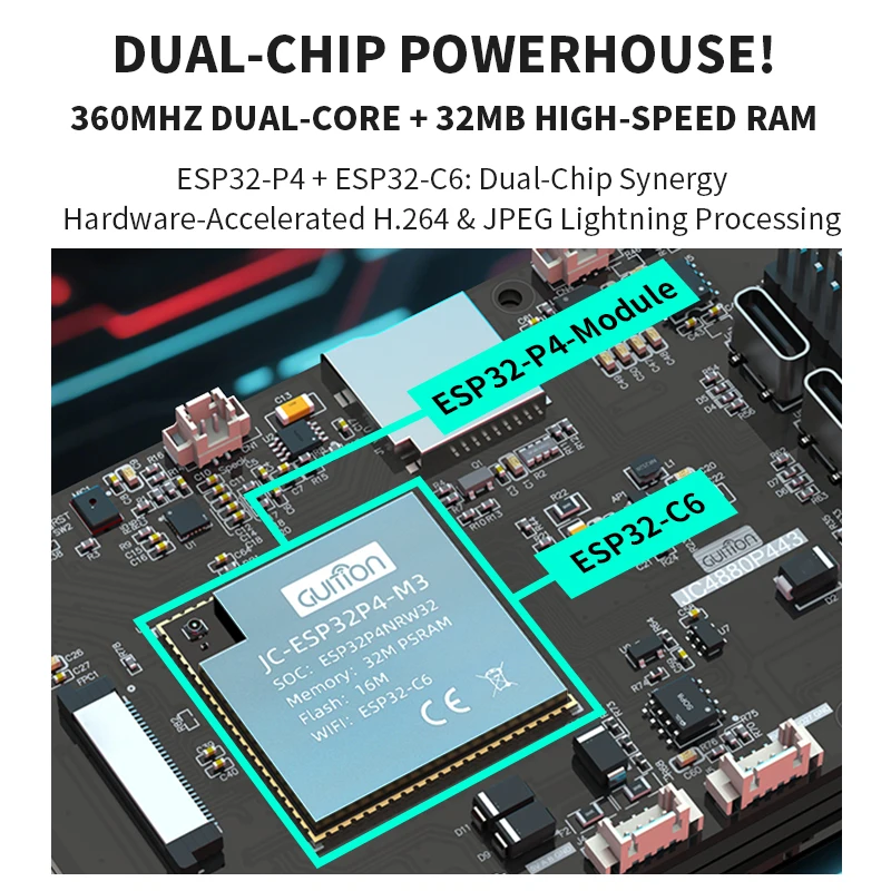 Carte de développement ESP32P4 - Esp32 C6 avis et prix